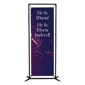 Hope Came to Life Scripture 2' x 6' Banner