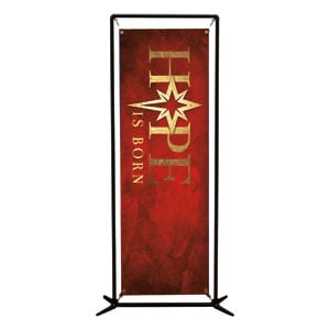 Hope Is Born Star 2' x 6' Banner