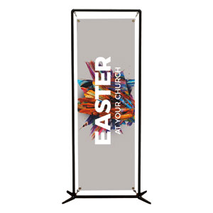 CMU Crown Easter Grey 2' x 6' Banner