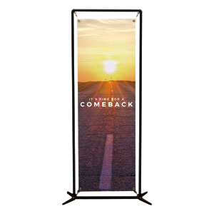 Comeback Sunrise 2' x 6' Banner
