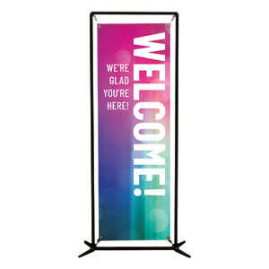 Colorful Lights 2' x 6' Banner