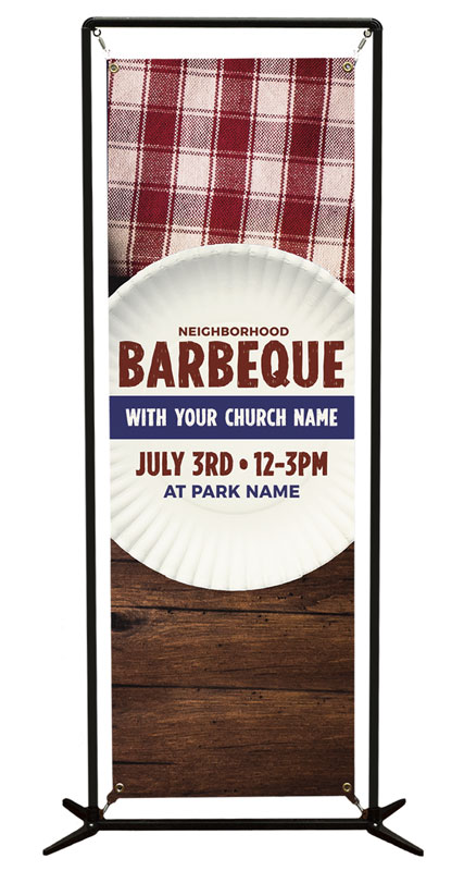 Banners, Summer - General, Barbeque Plate, 2' x 6'