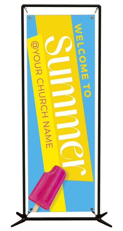 Banners, Summer - General, Summer Popsicle, 2' x 6'