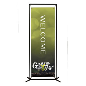 Grow With Us Plant 2' x 6' Banner