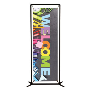 Back To School Colors 2' x 6' Banner