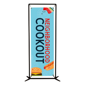Neighborhood Cookout 2' x 6' Banner