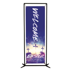 Easter Changes Everything Crosses 2' x 6' Banner
