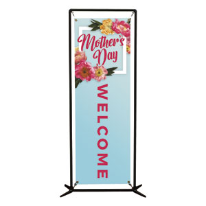Mother's Day Floral Frame 2' x 6' Banner