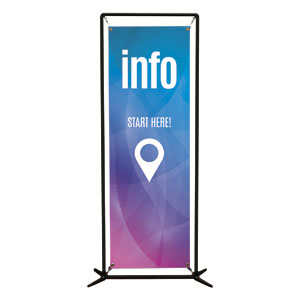 Bright Gradient Info 2' x 6' Banner