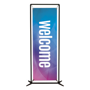 Bright Gradient Welcome 2' x 6' Banner