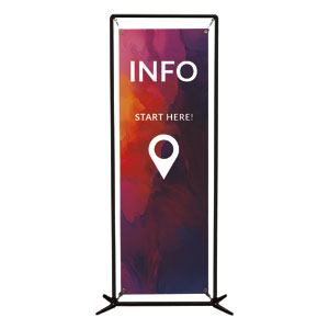 Vibrant Paint Info 2' x 6' Banner