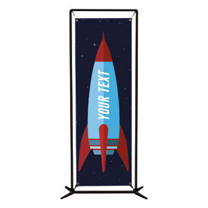 Galactic Explorers Rocket Your Text 2' x 6' Banner