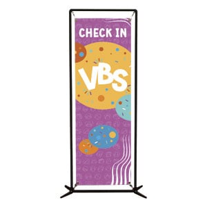 Confetti Kids VBS Check In 2' x 6' Banner