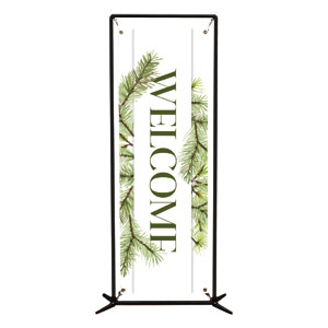 Christmas Green Pine 2' x 6' Banner