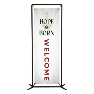 Hope is Born Manger 2' x 6' Banner