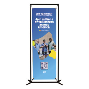 GNDA Millions of Volunteers 2' x 6' Banner