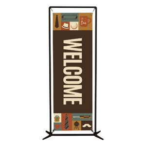 Father's Day Icons 2' x 6' Banner