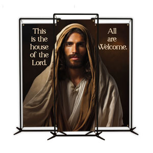 House of the Lord Triptych 2' x 6' Banner