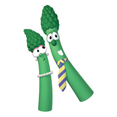 VeggieTales Mom and Dad Asparagus 