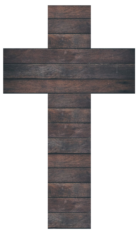 Banners, Crosses, Dark Wood Cross, 4' x  12'