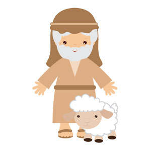 Children's Nativity Shepherd 2 StickUp