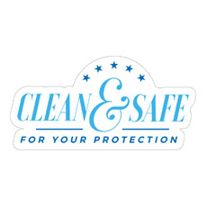 Clean and Safe For Your Protection Logo 