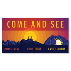 Easter Sunday Graphic Come and See 
