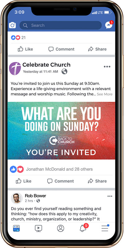 Social Ads, Back To Church Sunday, BTCS What Are You Doing Sunday