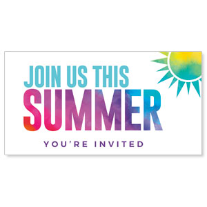 Join Us Summer Watercolor Social Media Ad Packages