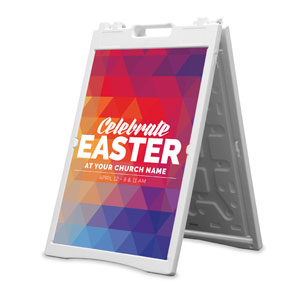 Geometric Bold Easter 2' x 3' Street Sign Banners