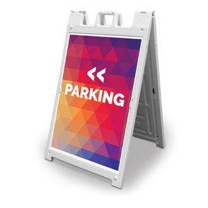 Geometric Bold Parking 2' x 3' Street Sign Banners