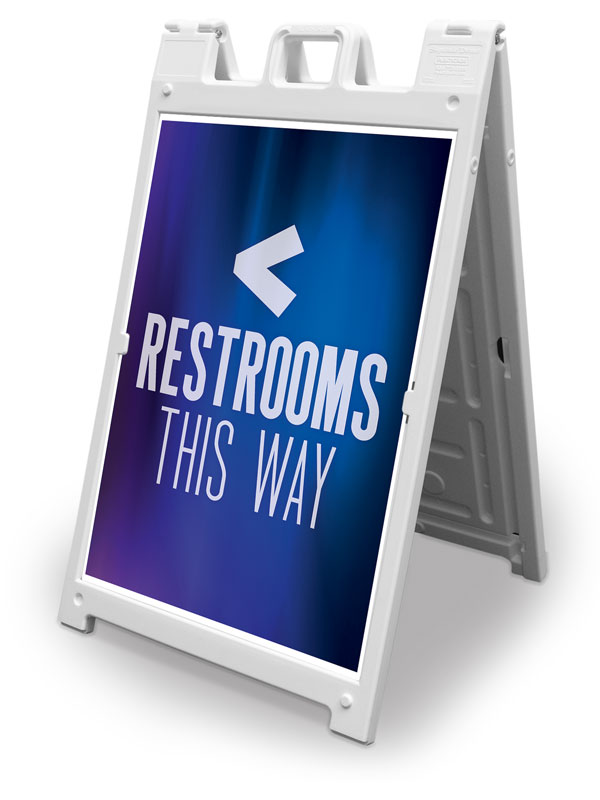 Banners, Welcome, Aurora Lights Restrooms, 2' x 3'