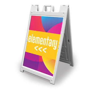 Curved Colors Elementary 2' x 3' Street Sign Banners