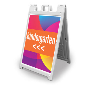 Curved Colors Kindergarten 2' x 3' Street Sign Banners