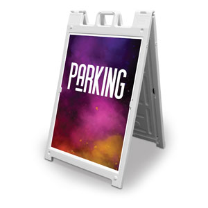 Dark Smoke Parking 2' x 3' Street Sign Banners