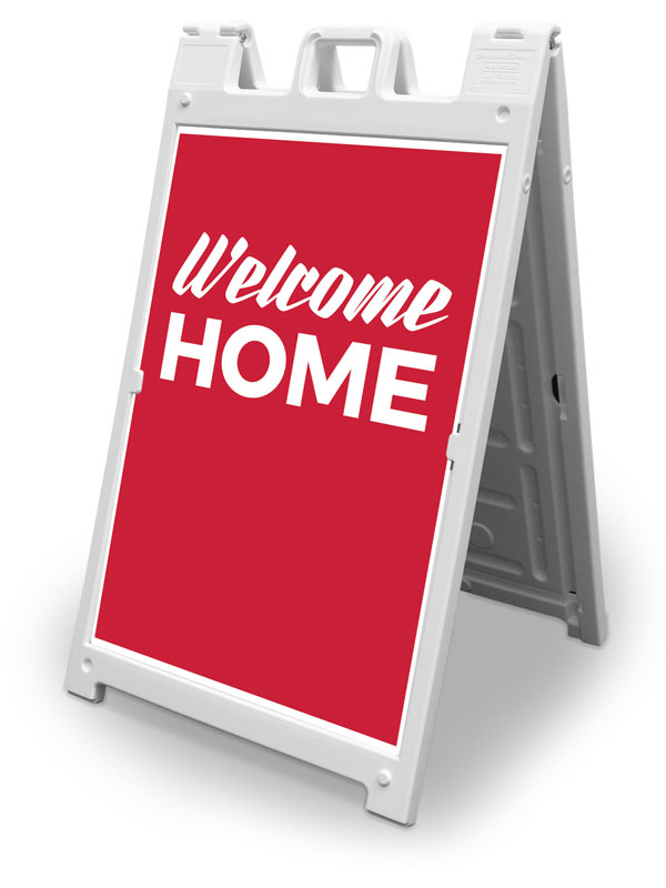 Banners, Welcome Back, Red Welcome Home, 2' x 3'