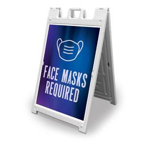 Aurora Lights Face Masks Required 2' x 3' Street Sign Banners