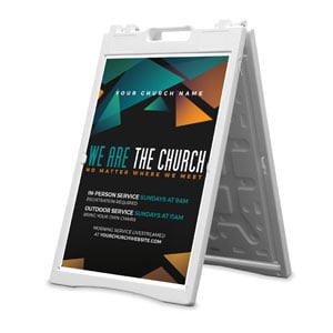 We Are The Church 2' x 3' Street Sign Banners