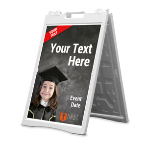 Cap and Gown Your Text 2' x 3' Street Sign Banners