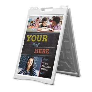 Lifetime of Learning Your Text 2' x 3' Street Sign Banners