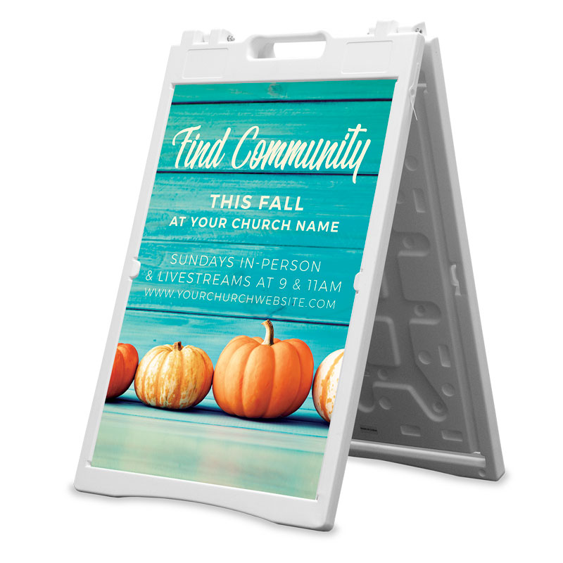 Banners, Fall - General, Find Community Pumpkins, 2' x 3'