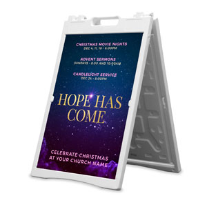 Hope Has Come Sky 2' x 3' Street Sign Banners