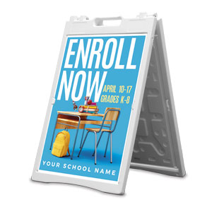 Enroll Now Desk 2' x 3' Street Sign Banners