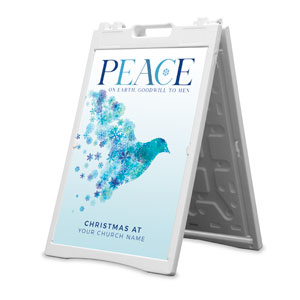Peace on Earth Dove 2' x 3' Street Sign Banners