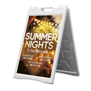 Summer Nights 2' x 3' Street Sign Banners