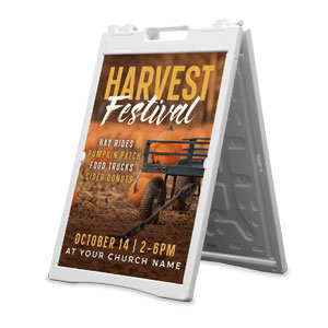 Harvest Festival Pumpkins 2' x 3' Street Sign Banners