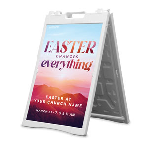 Easter Changes Everything Hills 2' x 3' Street Sign Banners