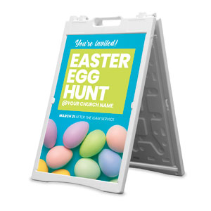 Egg Hunt Invited 2' x 3' Street Sign Banners
