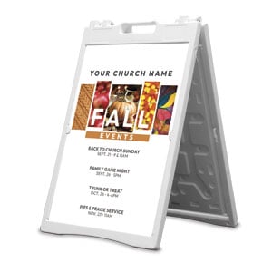 Fall Season Events 2' x 3' Street Sign Banners