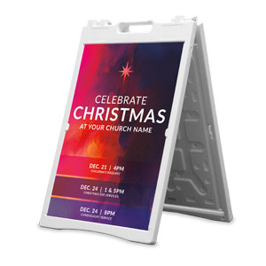 Vibrant Paint Christmas 2' x 3' Street Sign Banners